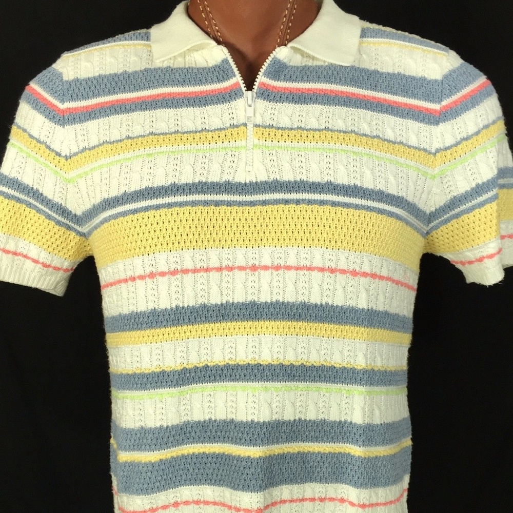 CUTE ALFRED DUNNER SHORT SLEEVE 1/3 ZIPPER M
